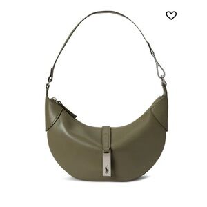 Ralph Lauren Calfskin Mini Shoulder Bag - Hunting Olive